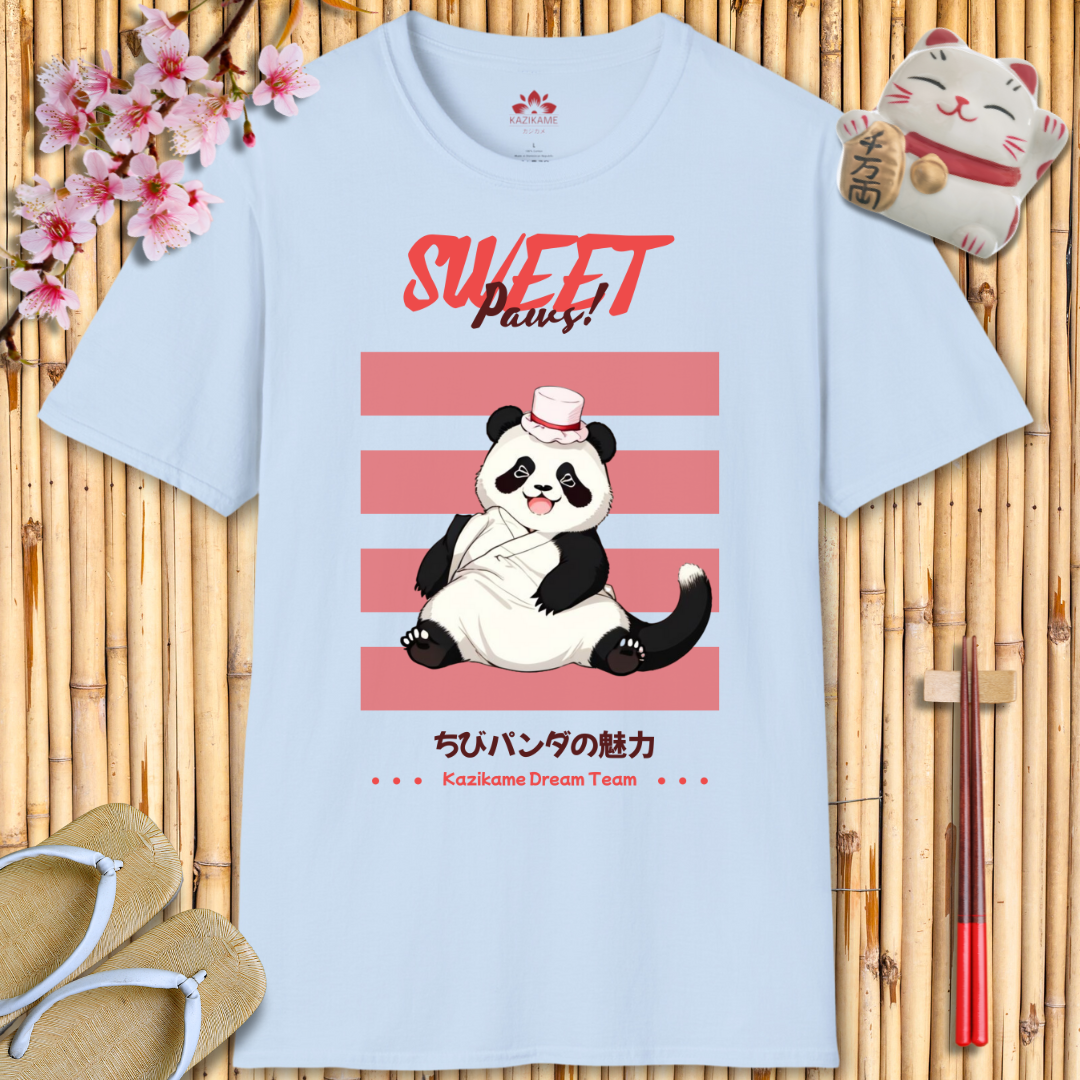 Sweet Paws Panda Unisex Softstyle T-Shirt