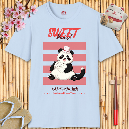 Sweet Paws Panda Unisex Softstyle T-Shirt