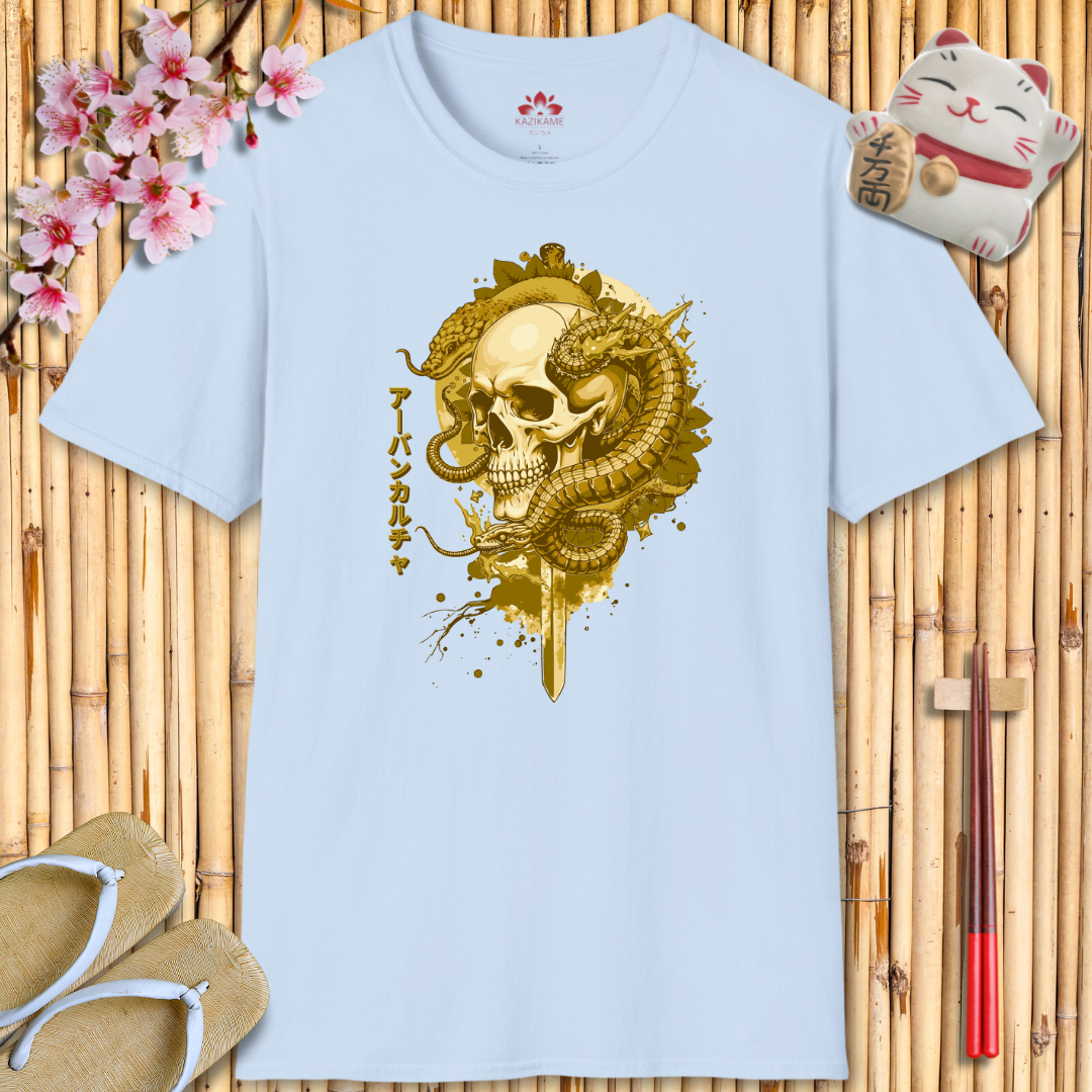 SkullHead Gold Unisex Softstyle T-Shirt