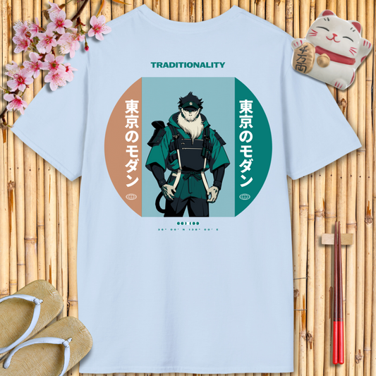 Furry Warrior Monkey Unisex Softstyle T-Shirt