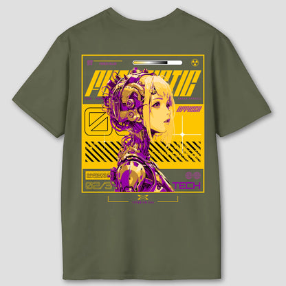 Futuristic Yellow Back T-Shirt