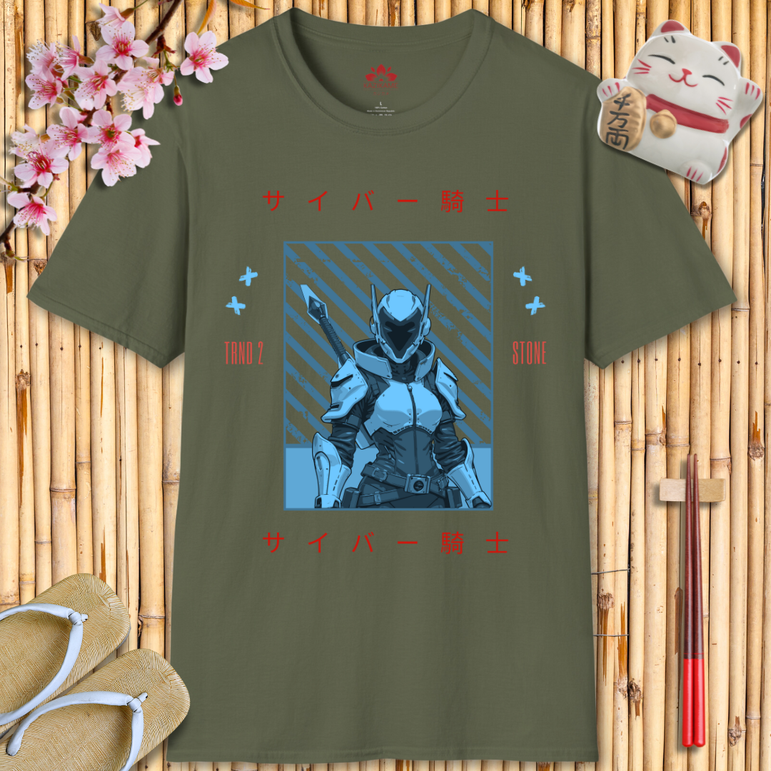 Cyber Knight Blue Unisex Softstyle T-Shirt