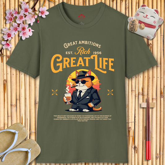 Great life cat Unisex Softstyle T-Shirt