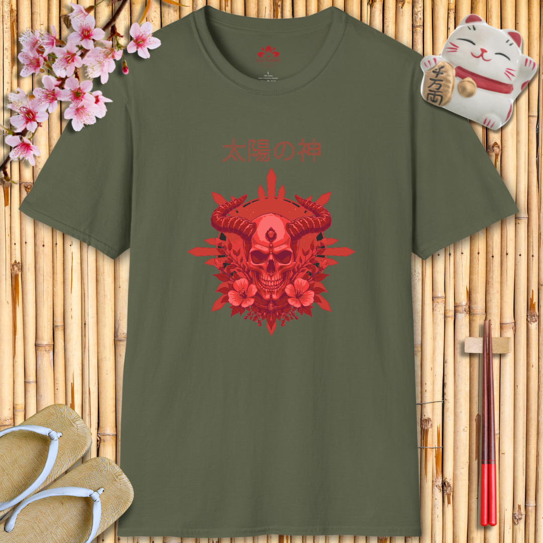 Skullhead Red Unisex Softstyle T-Shirt