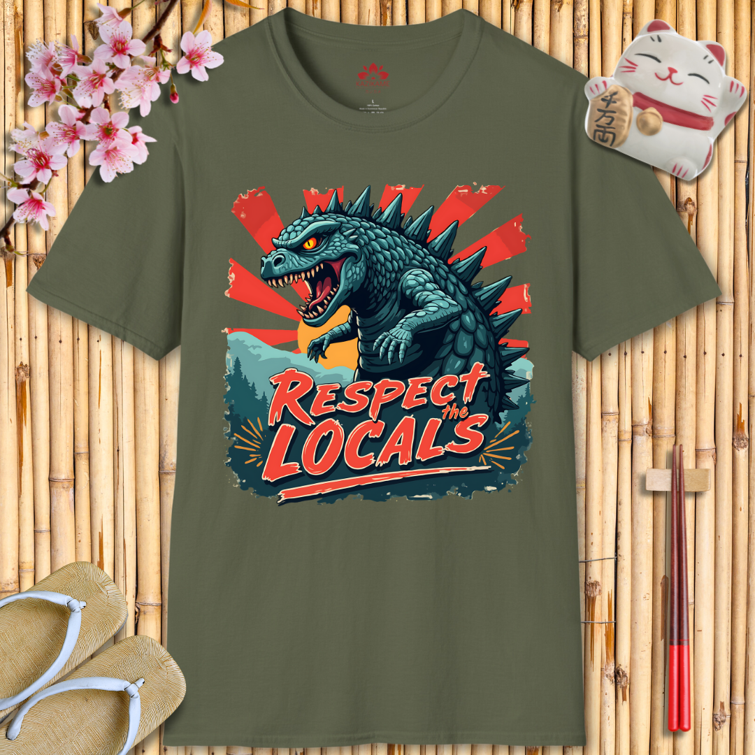 Respect the locals Kaiju Unisex Softstyle T-Shirt