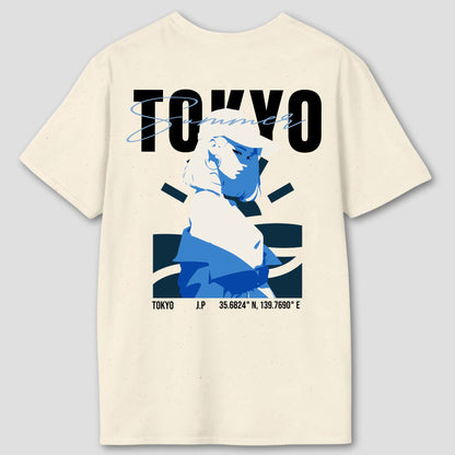 Tokyo summer Back T-Shirt