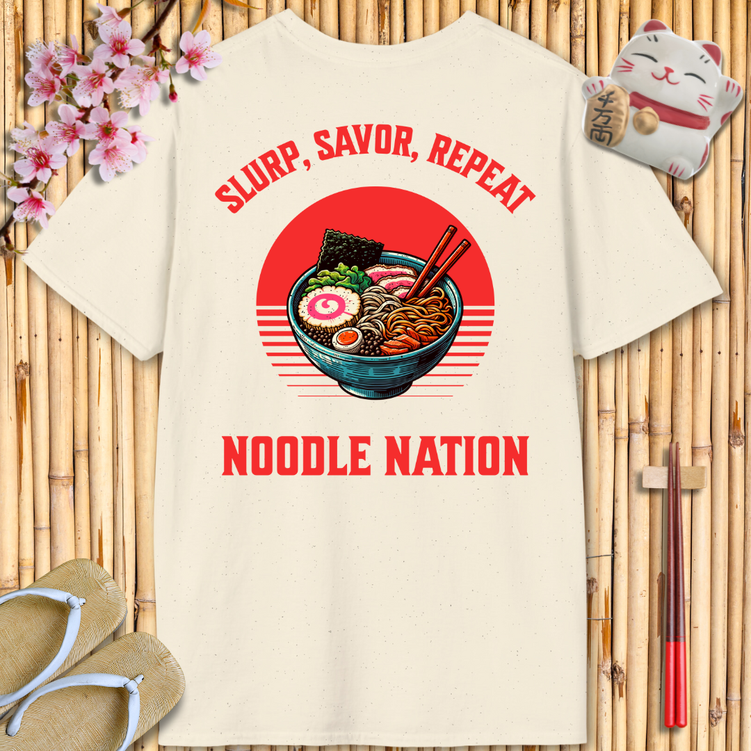 Noodle Nation Back Unisex Softstyle T-Shirt