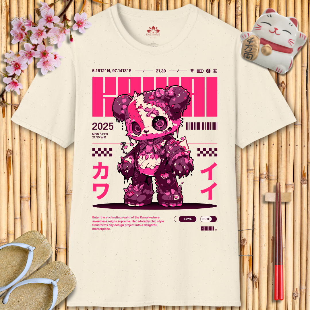 Kawaii Girl Pink Unisex Softstyle T-Shirt