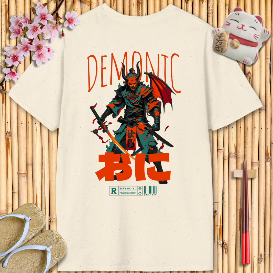 Demonic Red Back Unisex Softstyle T-Shirt