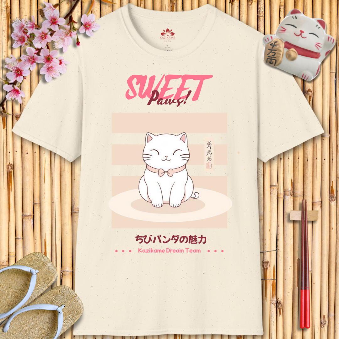 Sweet Paws Cat Unisex Softstyle T-Shirt