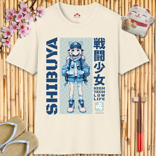 Shibuya Blue Unisex Softstyle T-Shirt