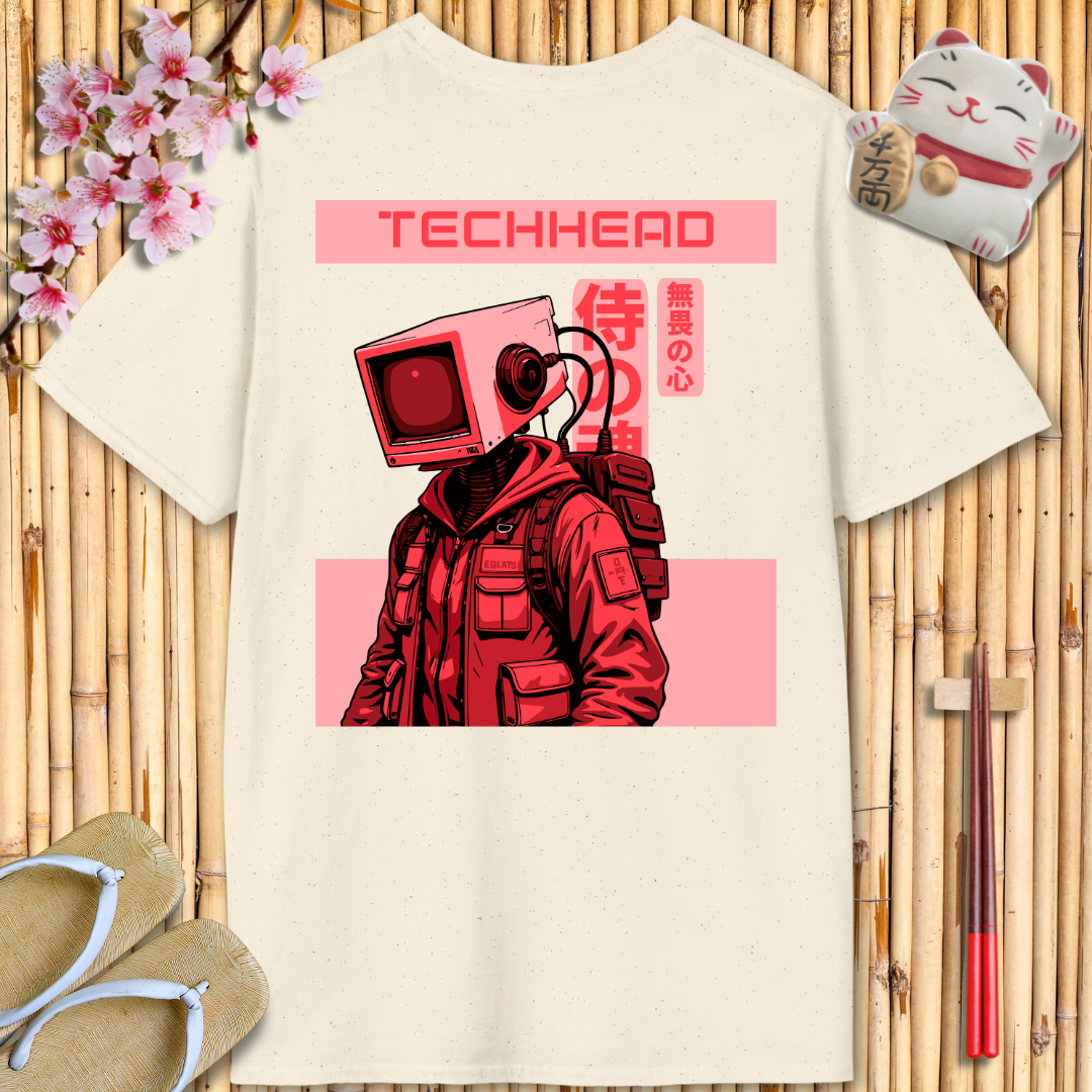 Techhead Red Back Unisex Softstyle T-Shirt