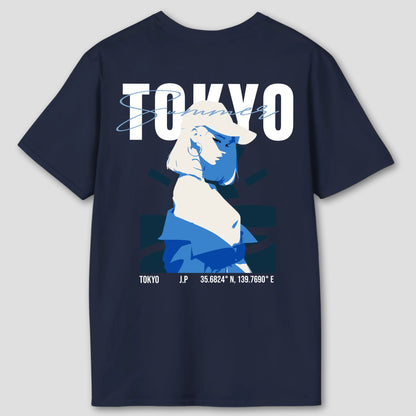 Tokyo summer Back T-Shirt