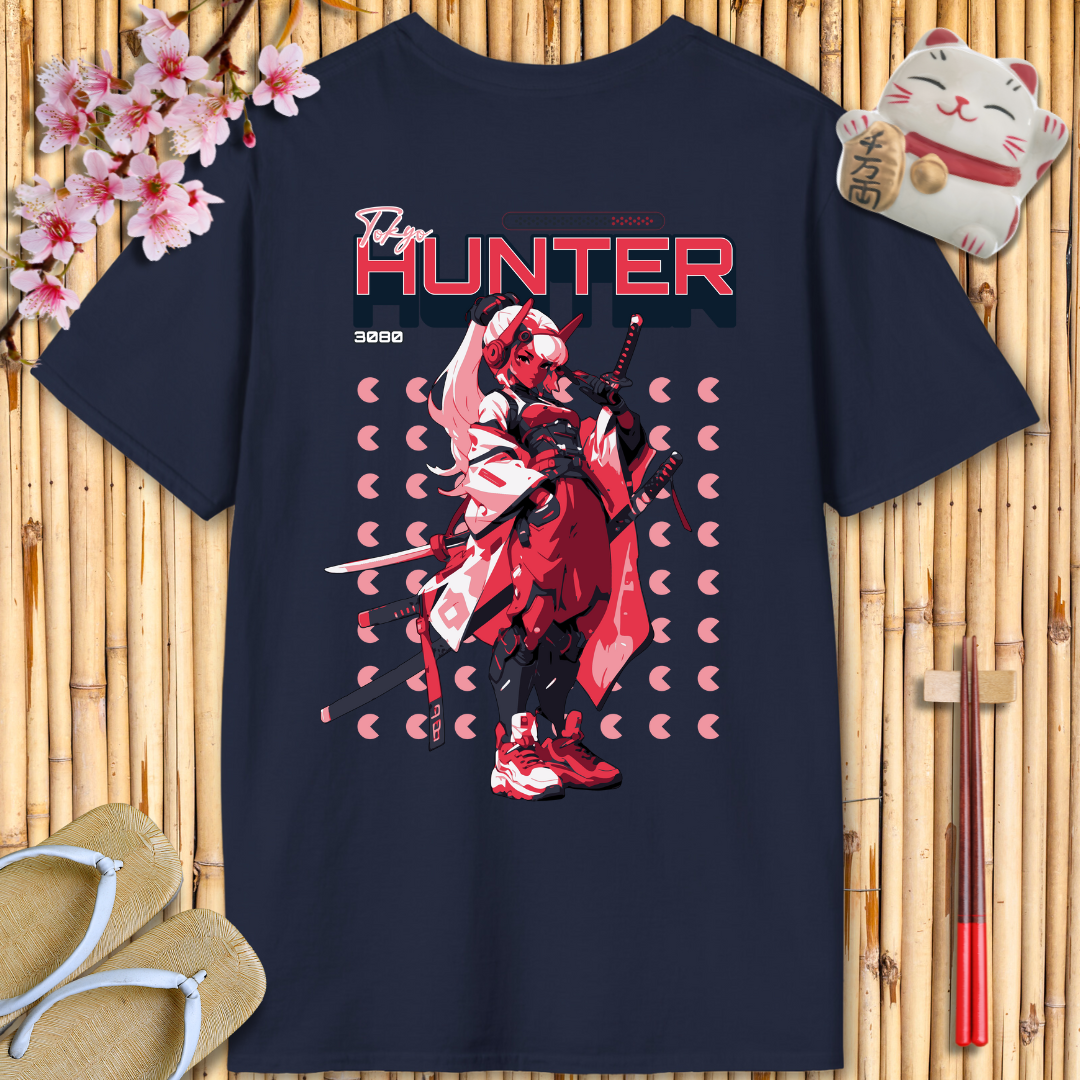 Tokyo Hunter Pink Back Unisex Softstyle T-Shirt