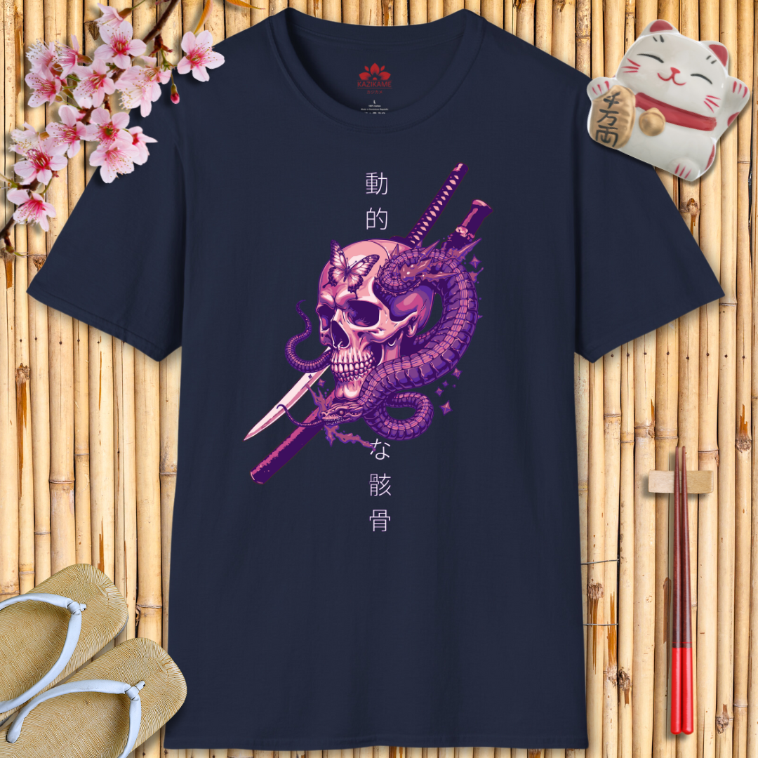 Skullhead Pink Unisex Softstyle T-Shirt