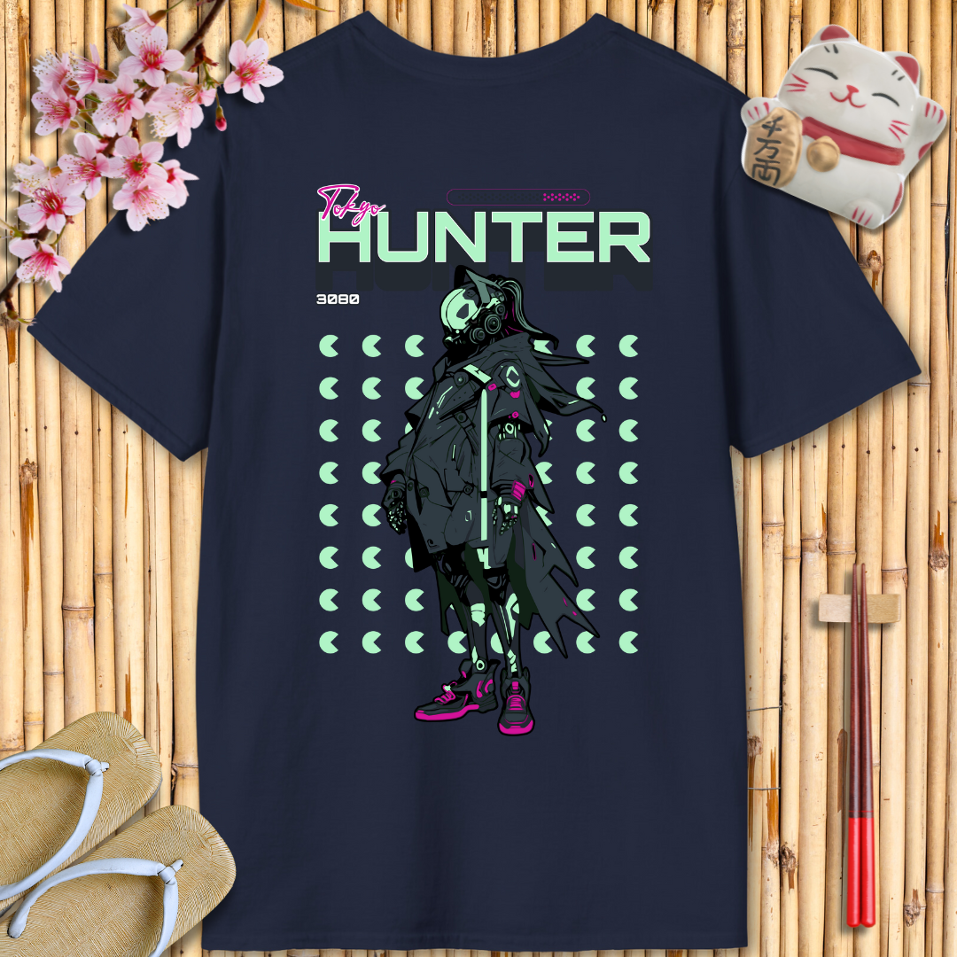 Tokyo Hunter Green Back Unisex Softstyle T-Shirt