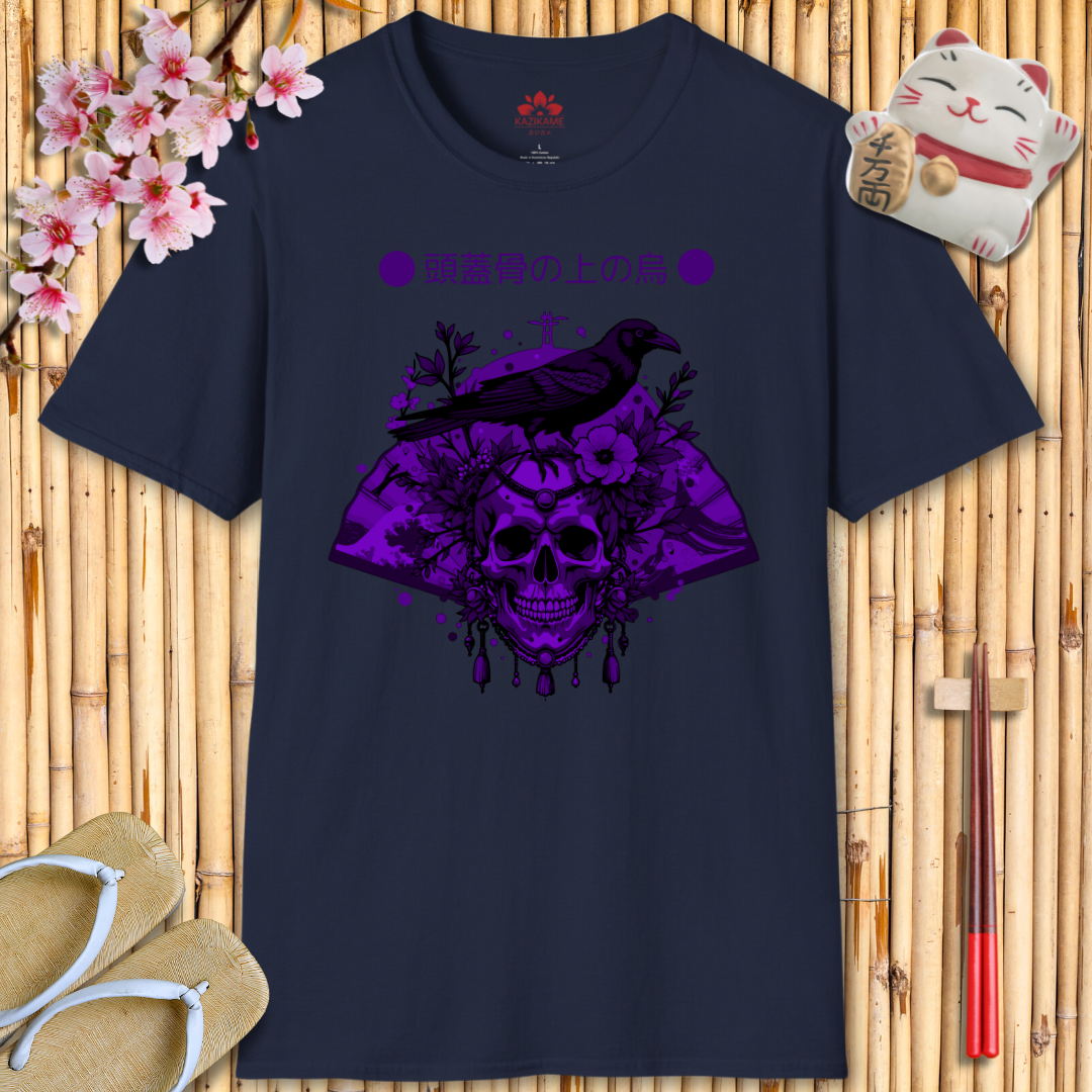 Skullhead Purple Unisex Softstyle T-Shirt