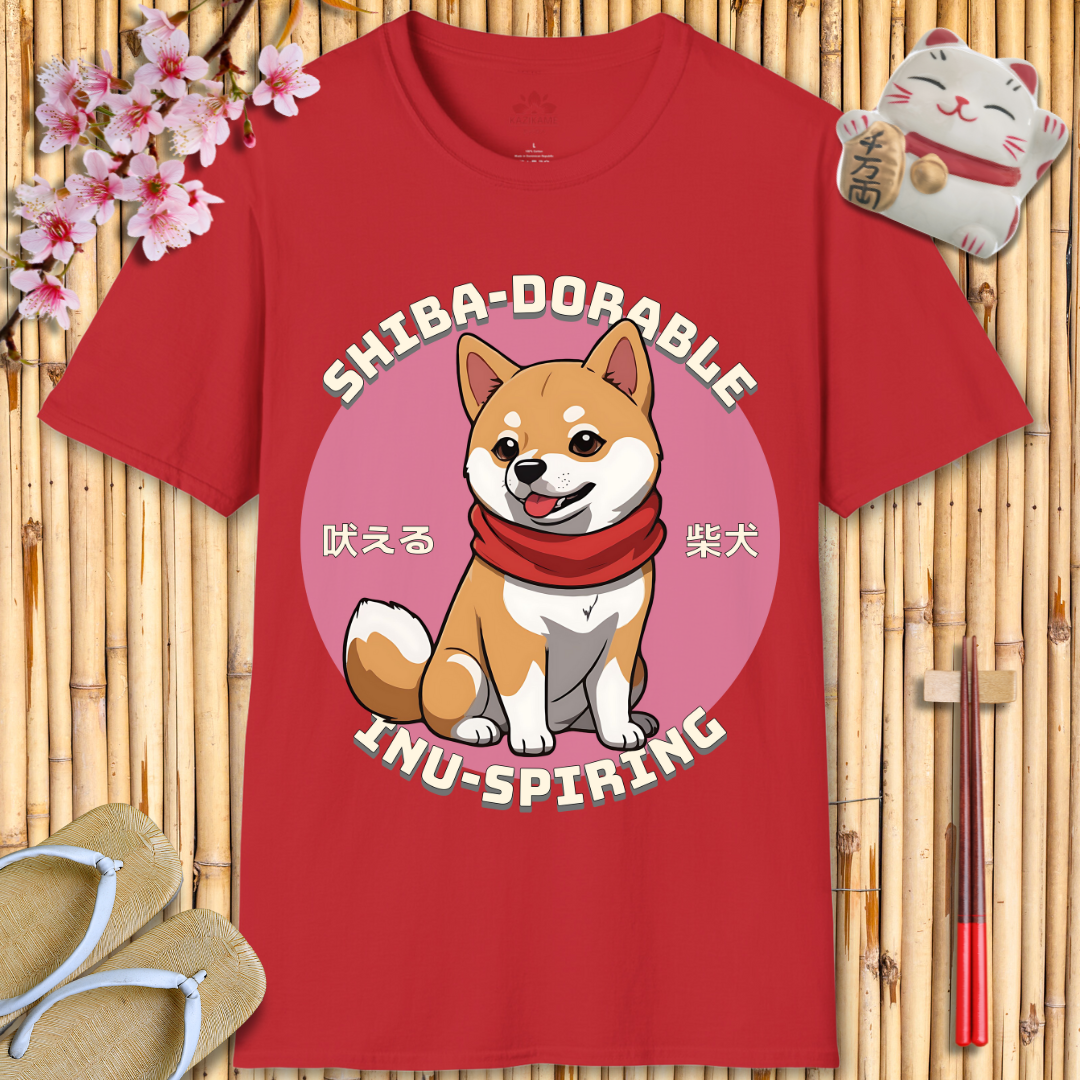 Adorable Shiba Unisex Softstyle T-Shirt