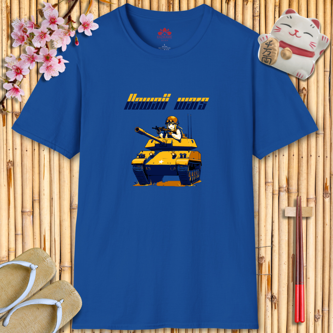 Kawaii Wars Yellow Blue Unisex Softstyle T-Shirt