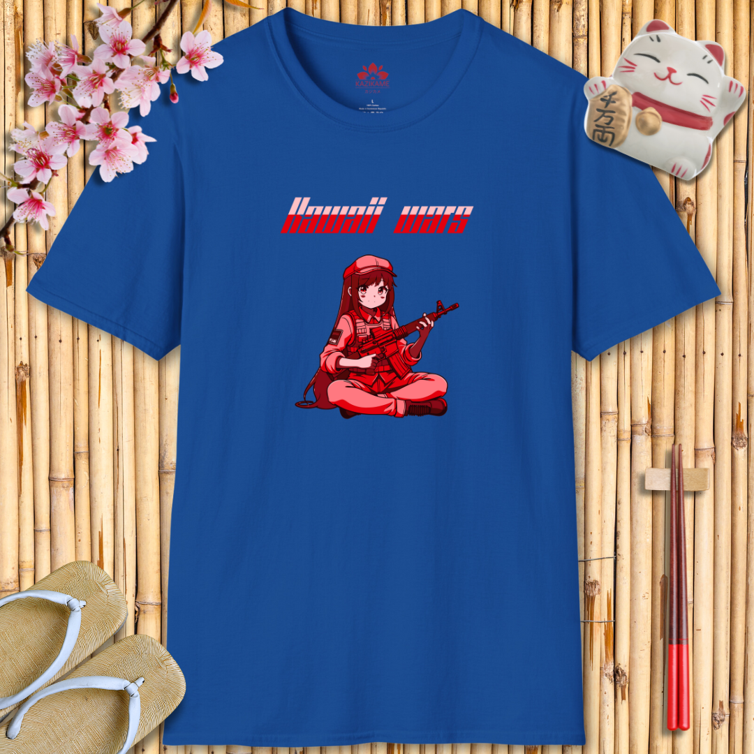 Kawaii Wars Pink Red Unisex Softstyle T-Shirt