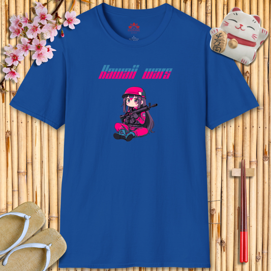 Kawaii Wars Pink Blue Unisex Softstyle T-Shirt