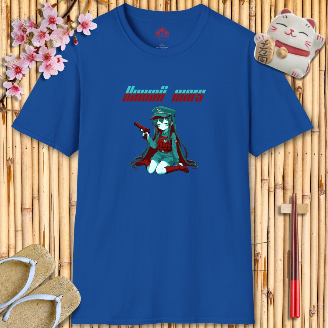 Kawaii Wars Red Blue Unisex Softstyle T-Shirt