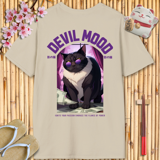 Devil Mood Purple Unisex Softstyle T-Shirt