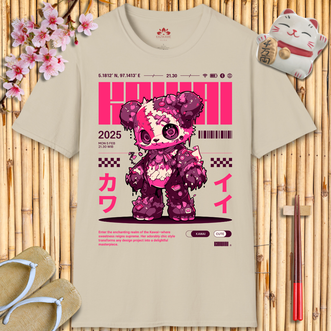 Kawaii Girl Pink Unisex Softstyle T-Shirt