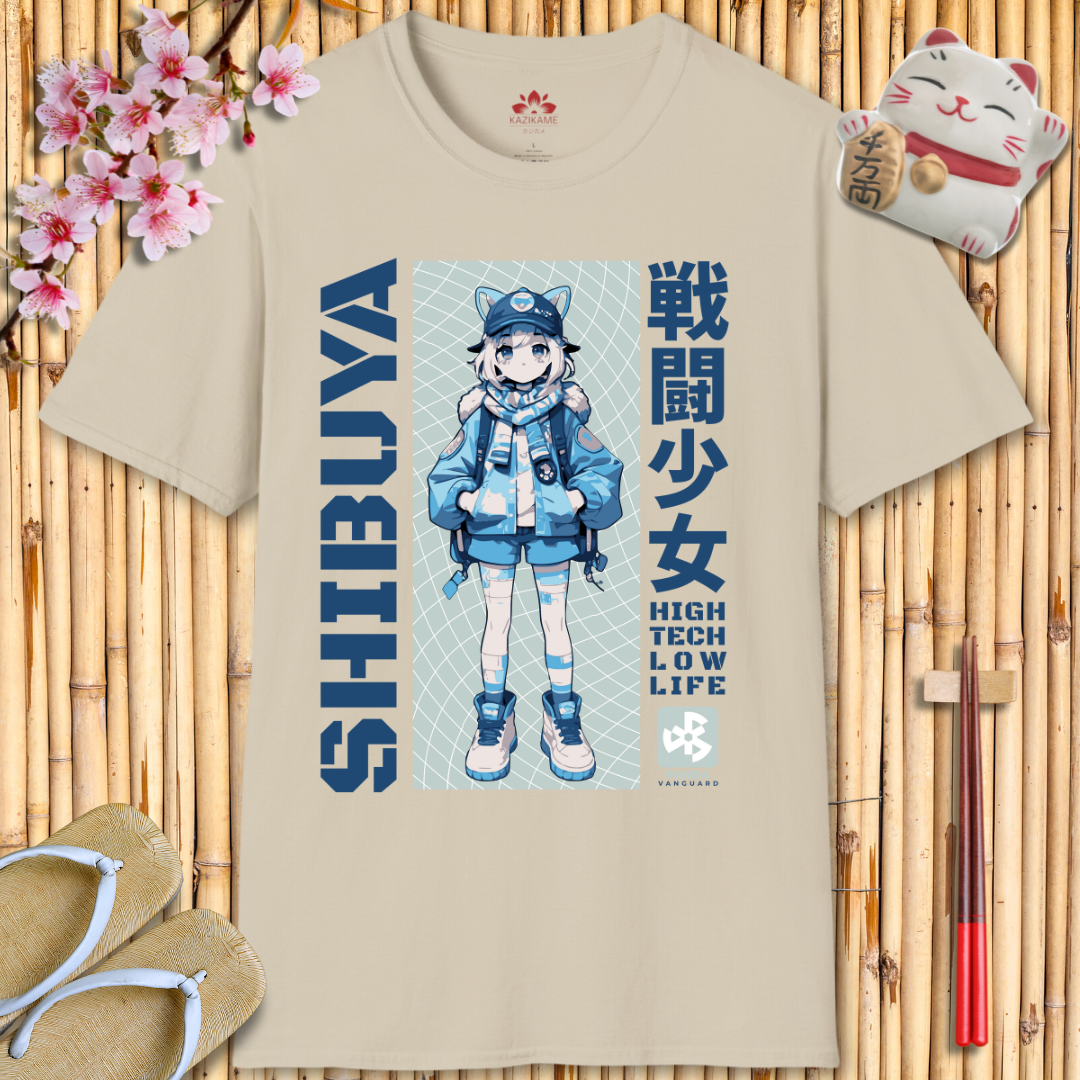 Shibuya Blue Unisex Softstyle T-Shirt