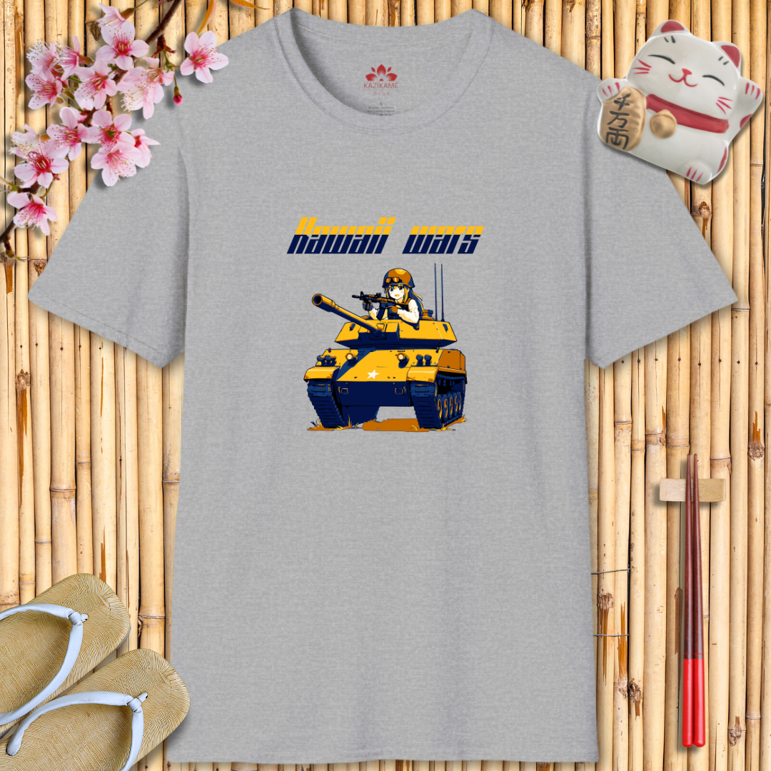 Kawaii Wars Yellow Blue Unisex Softstyle T-Shirt