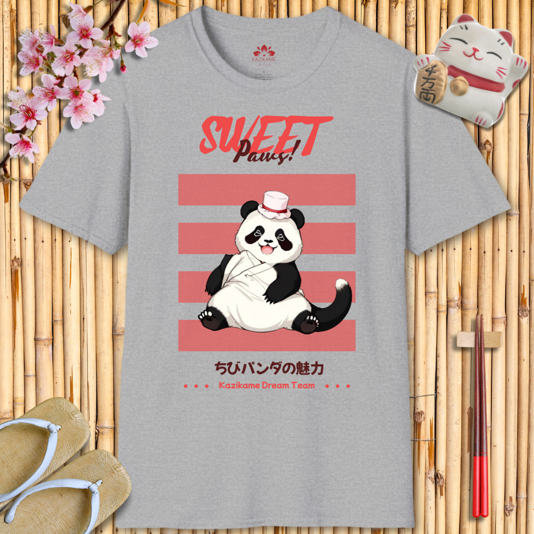 Sweet Paws Panda Unisex Softstyle T-Shirt