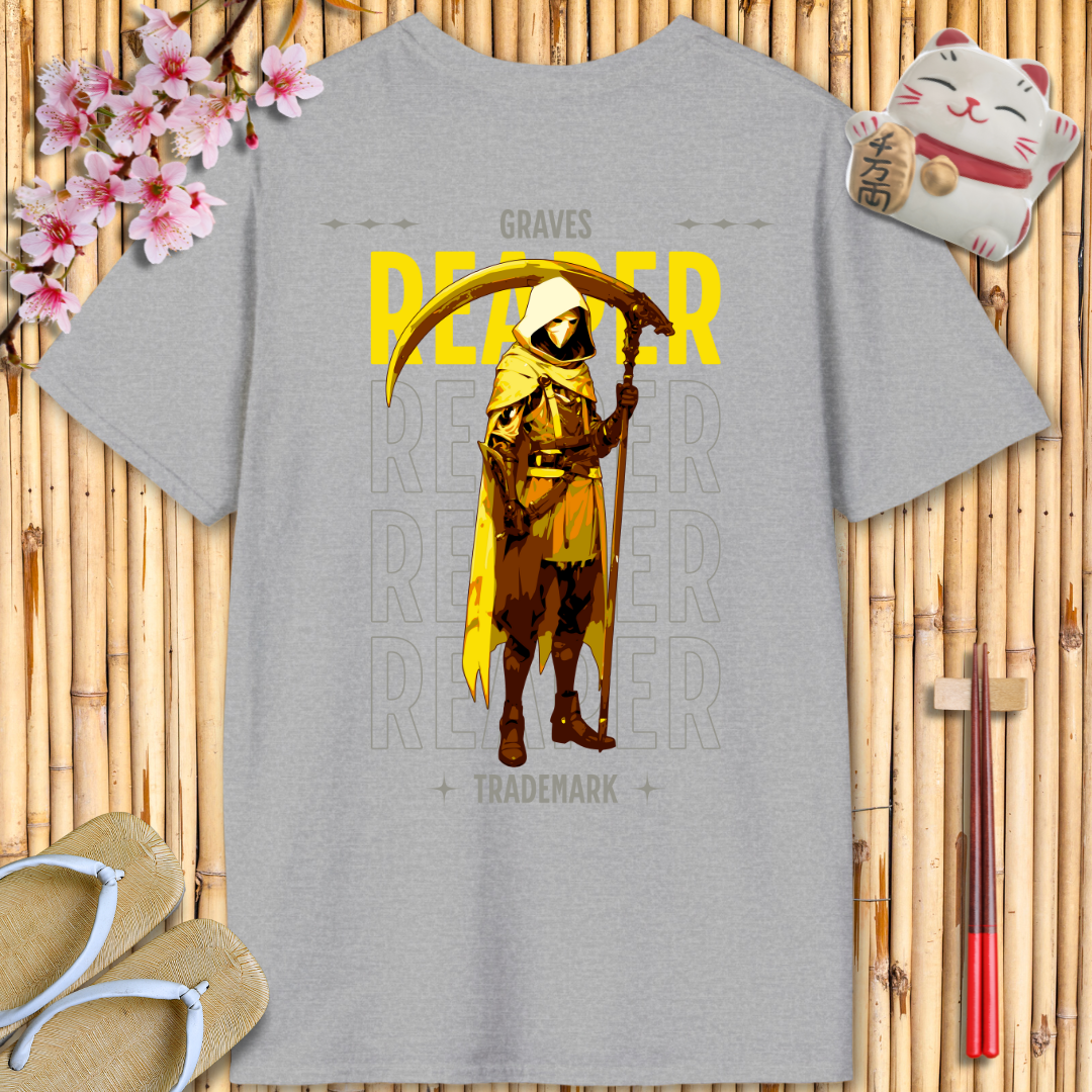 Reaper Yellow Back Unisex Softstyle T-Shirt