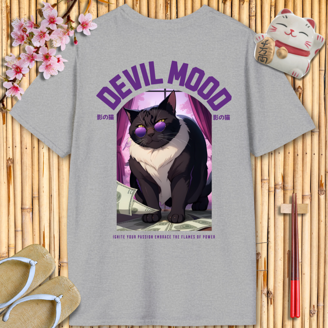 Devil Mood Purple Unisex Softstyle T-Shirt