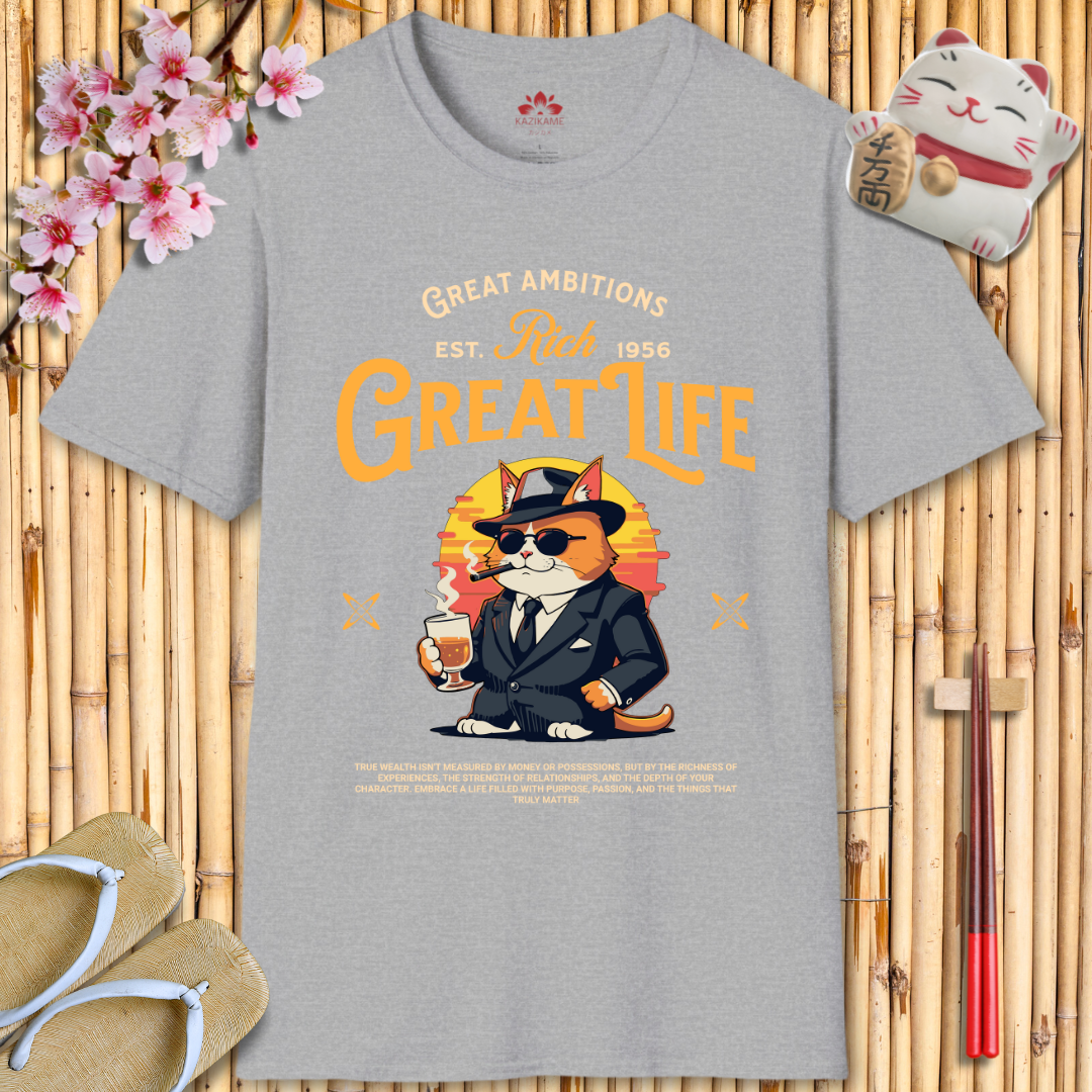 Great life cat Unisex Softstyle T-Shirt