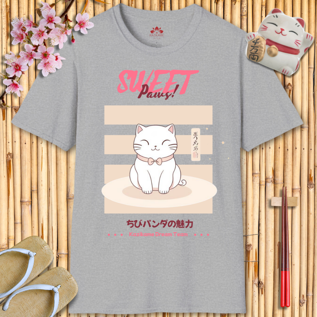 Sweet Paws Cat Unisex Softstyle T-Shirt