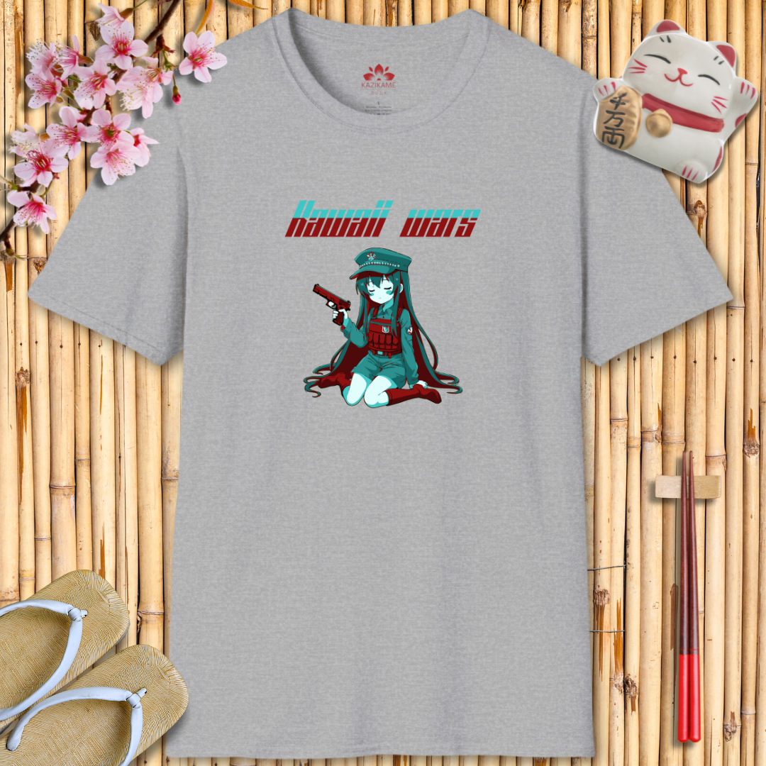 Kawaii Wars Red Blue Unisex Softstyle T-Shirt