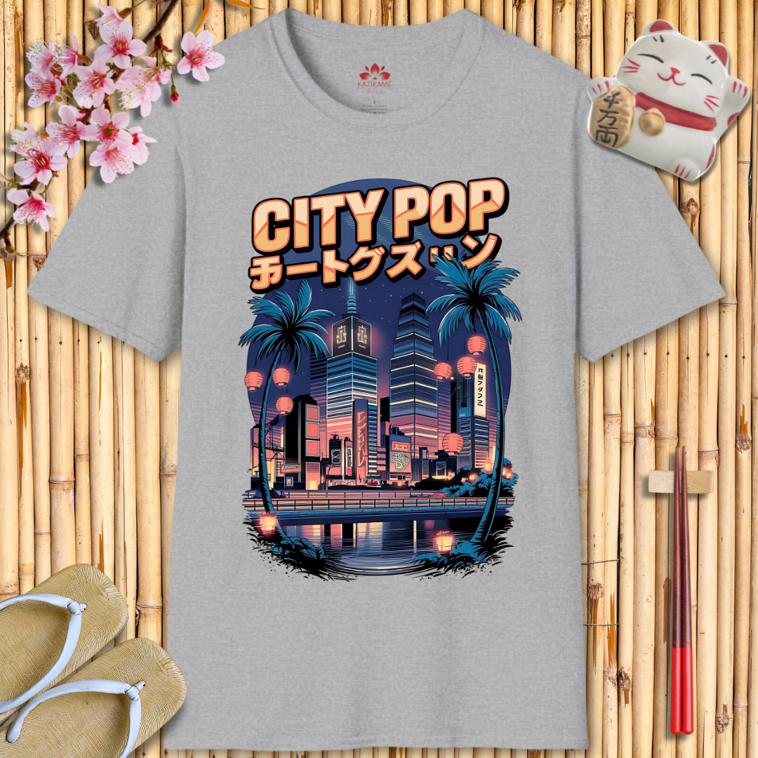 CityPop Skyscrapers Unisex Softstyle T-Shirt