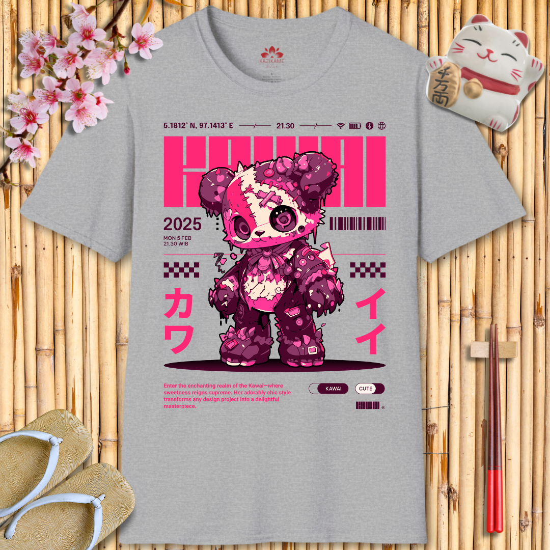 Kawaii Girl Pink Unisex Softstyle T-Shirt