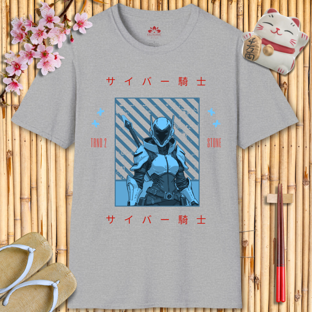 Cyber Knight Blue Unisex Softstyle T-Shirt