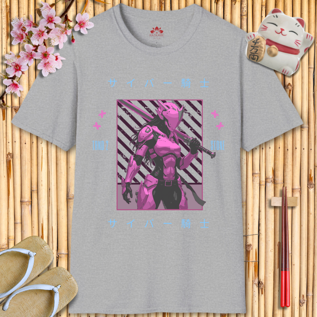 Cyber Knight Pink Unisex Softstyle T-Shirt