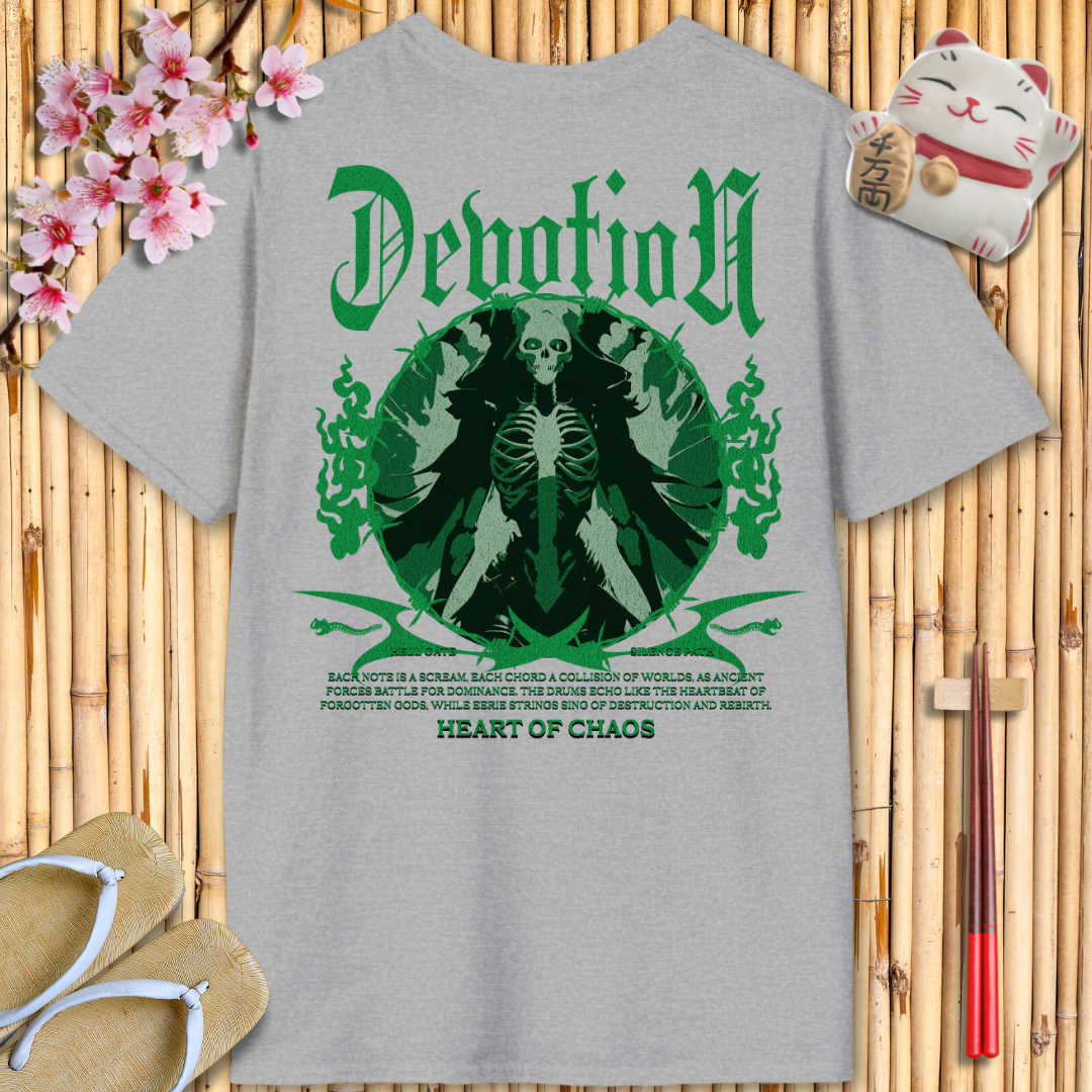 Devotion Green Back Unisex Softstyle T-Shirt