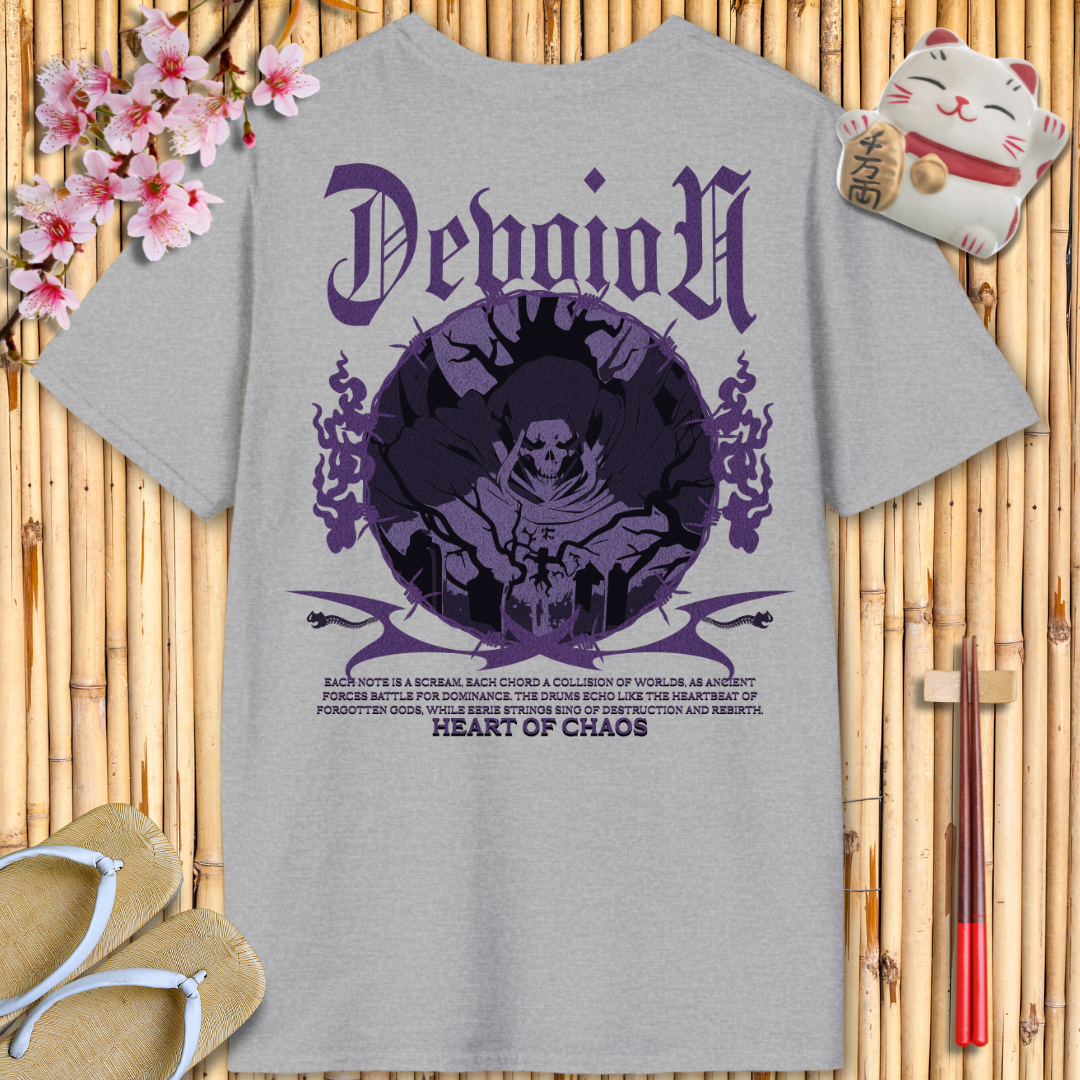 Devotion Purple Back Unisex Softstyle T-Shirt