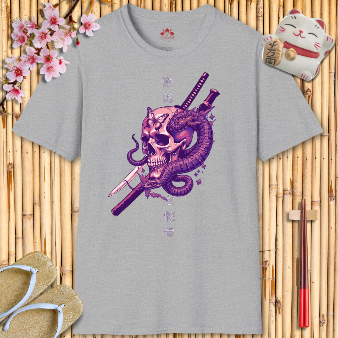 Skullhead Pink Unisex Softstyle T-Shirt