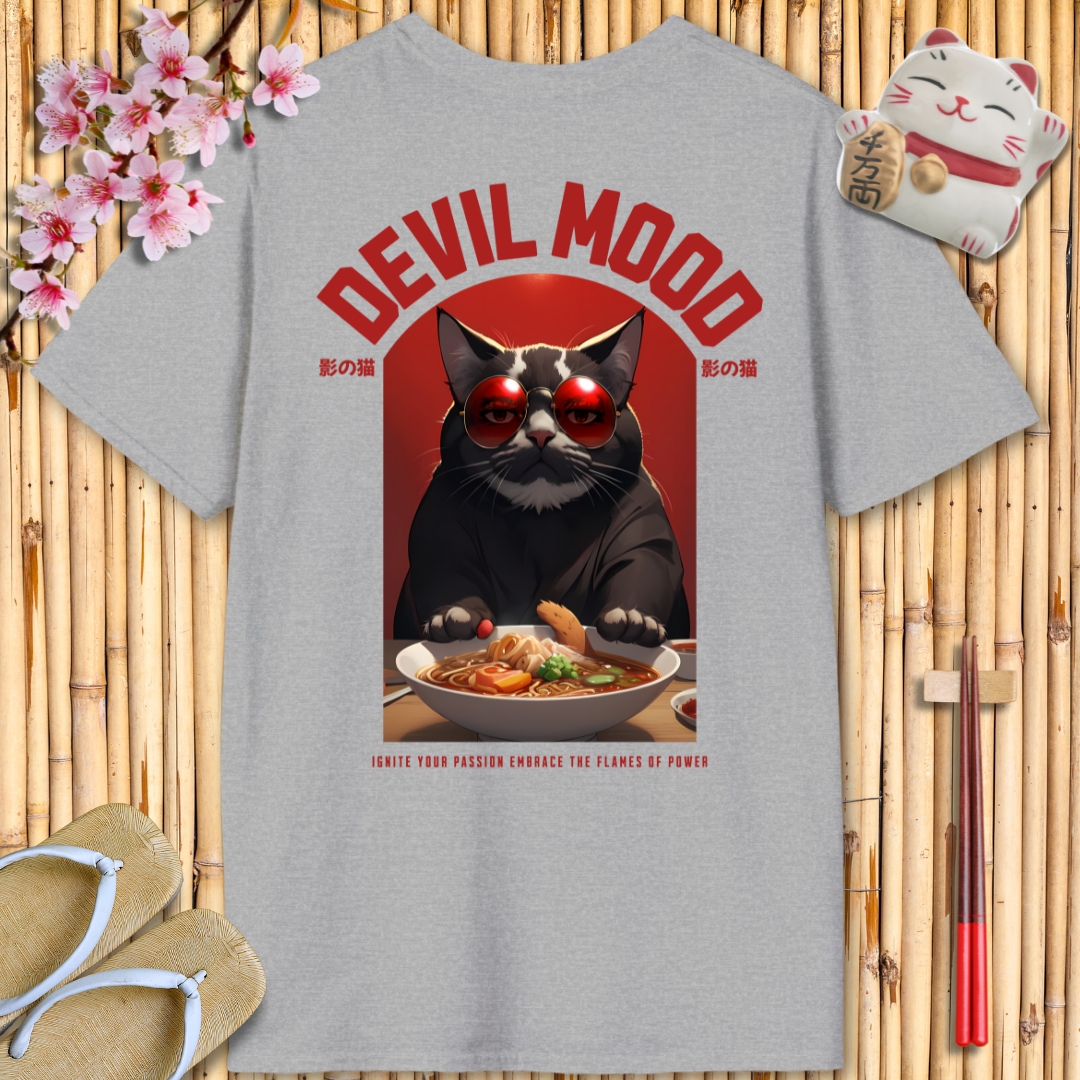 Devil Mood Red Unisex Softstyle T-Shirt