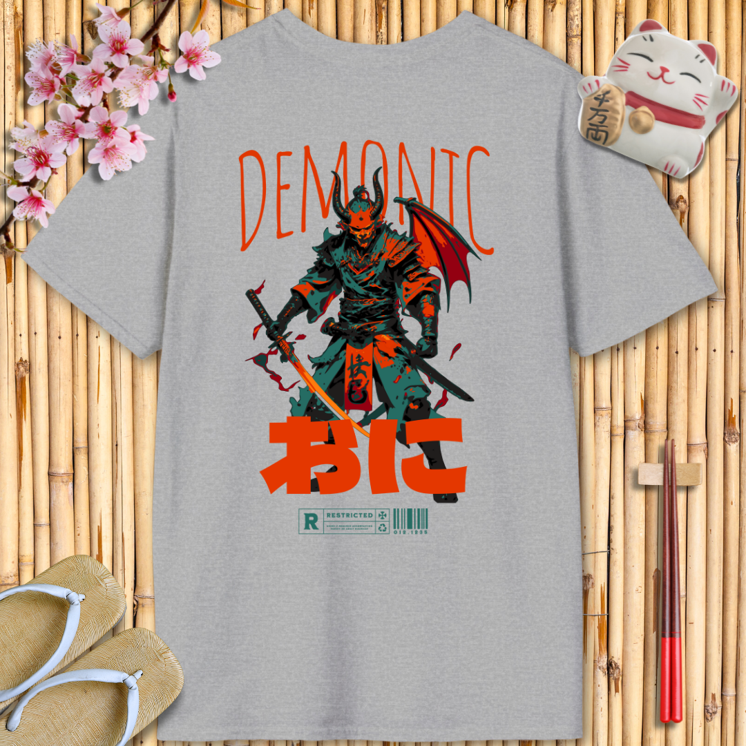 Demonic Red Back Unisex Softstyle T-Shirt