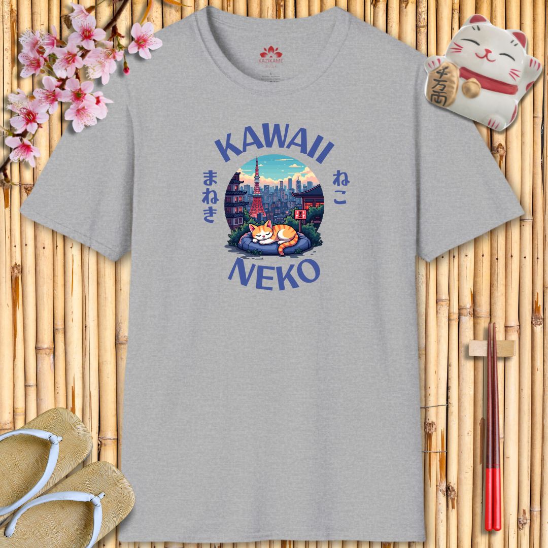 Kawaii Neko Unisex Softstyle T-Shirt