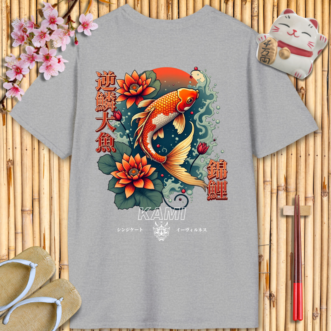 Red Carp Back Unisex Softstyle T-Shirt