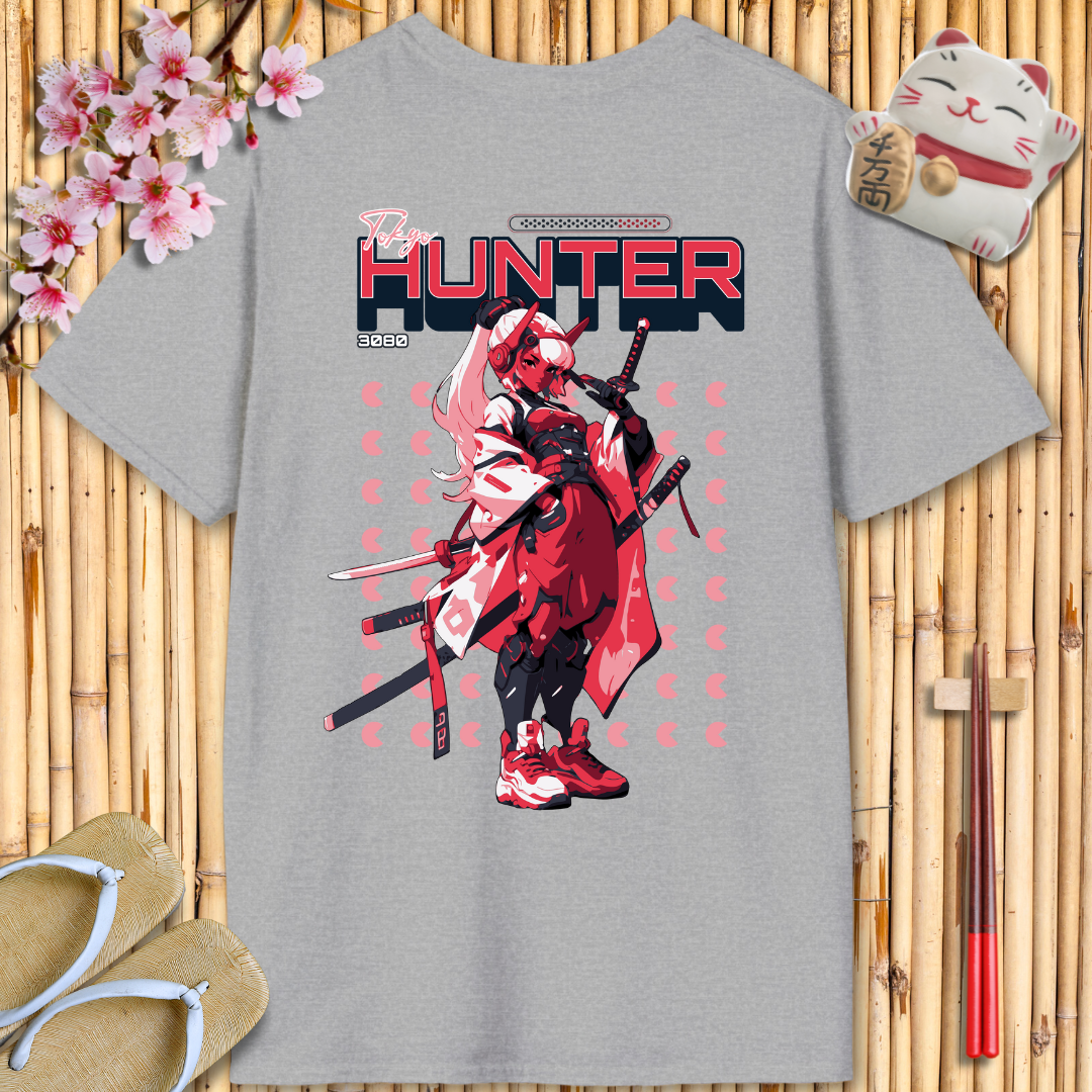 Tokyo Hunter Pink Back Unisex Softstyle T-Shirt