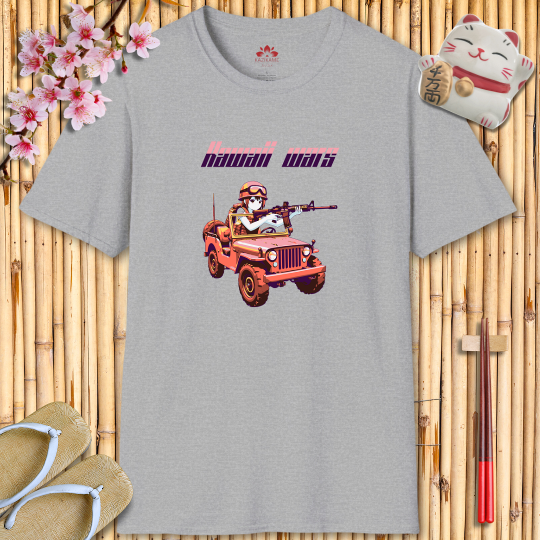 Kawaii Wars Pink Purple Unisex Softstyle T-Shirt