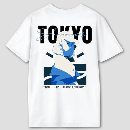 Tokyo summer Back T-Shirt